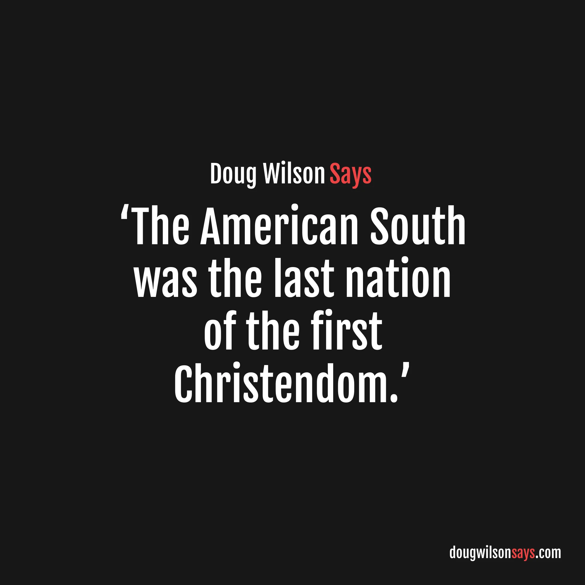 Image for american-south-last-nation-first-christendom
