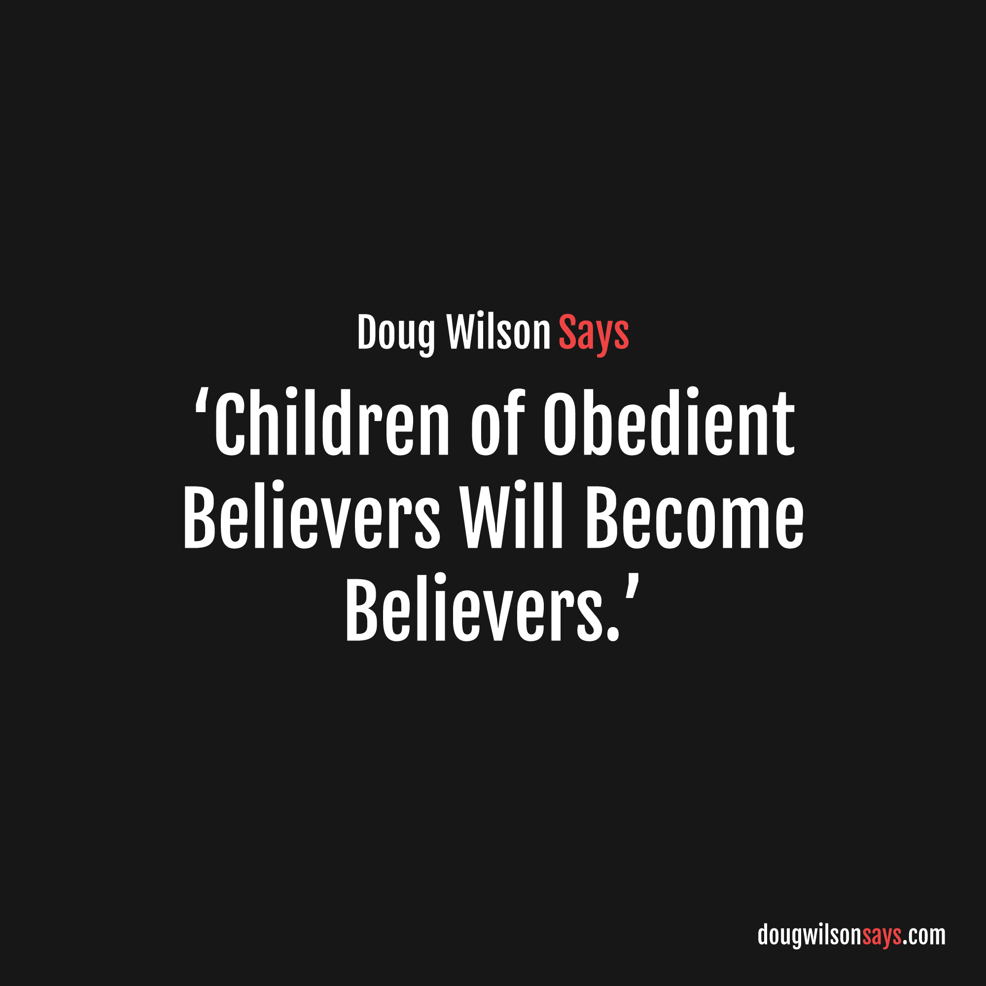 Image for children-of-obedient-parents-will-believe