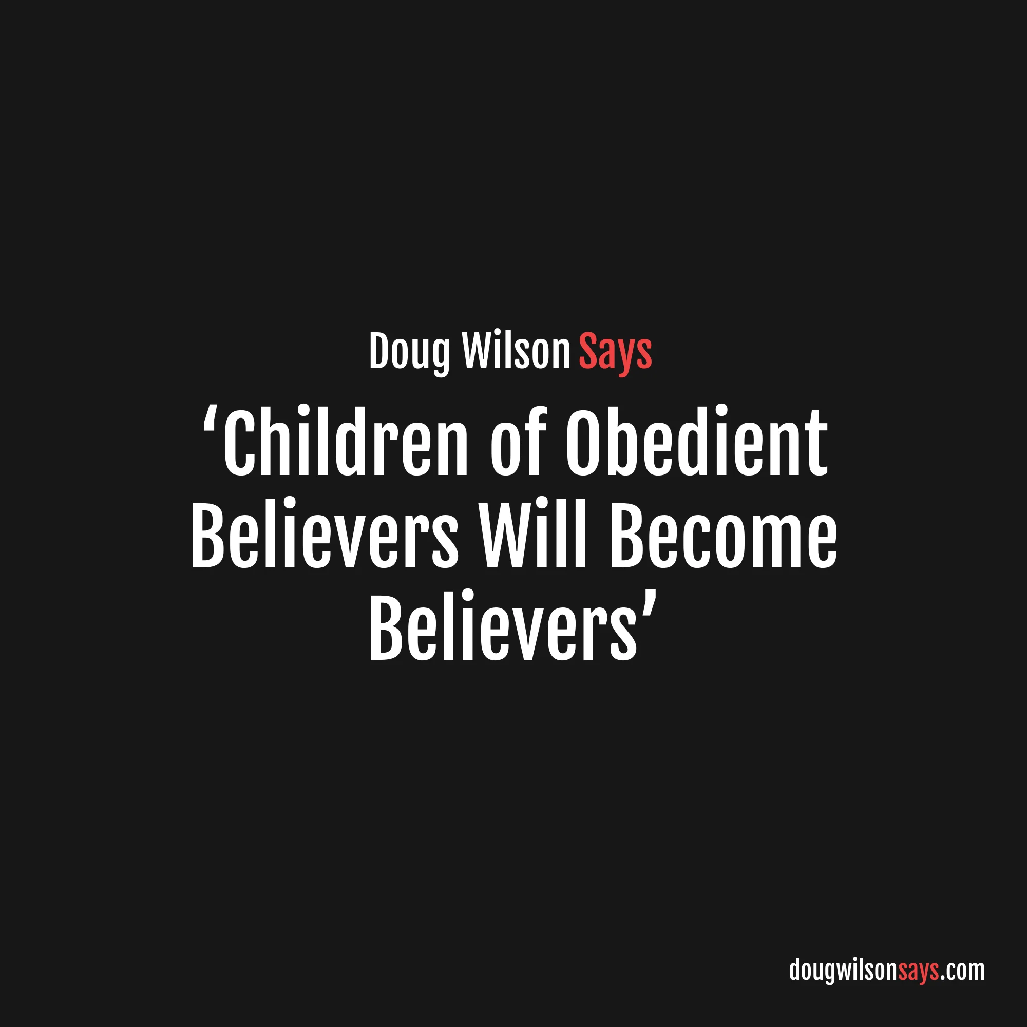 Image for children-of-obedient-parents-will-believe