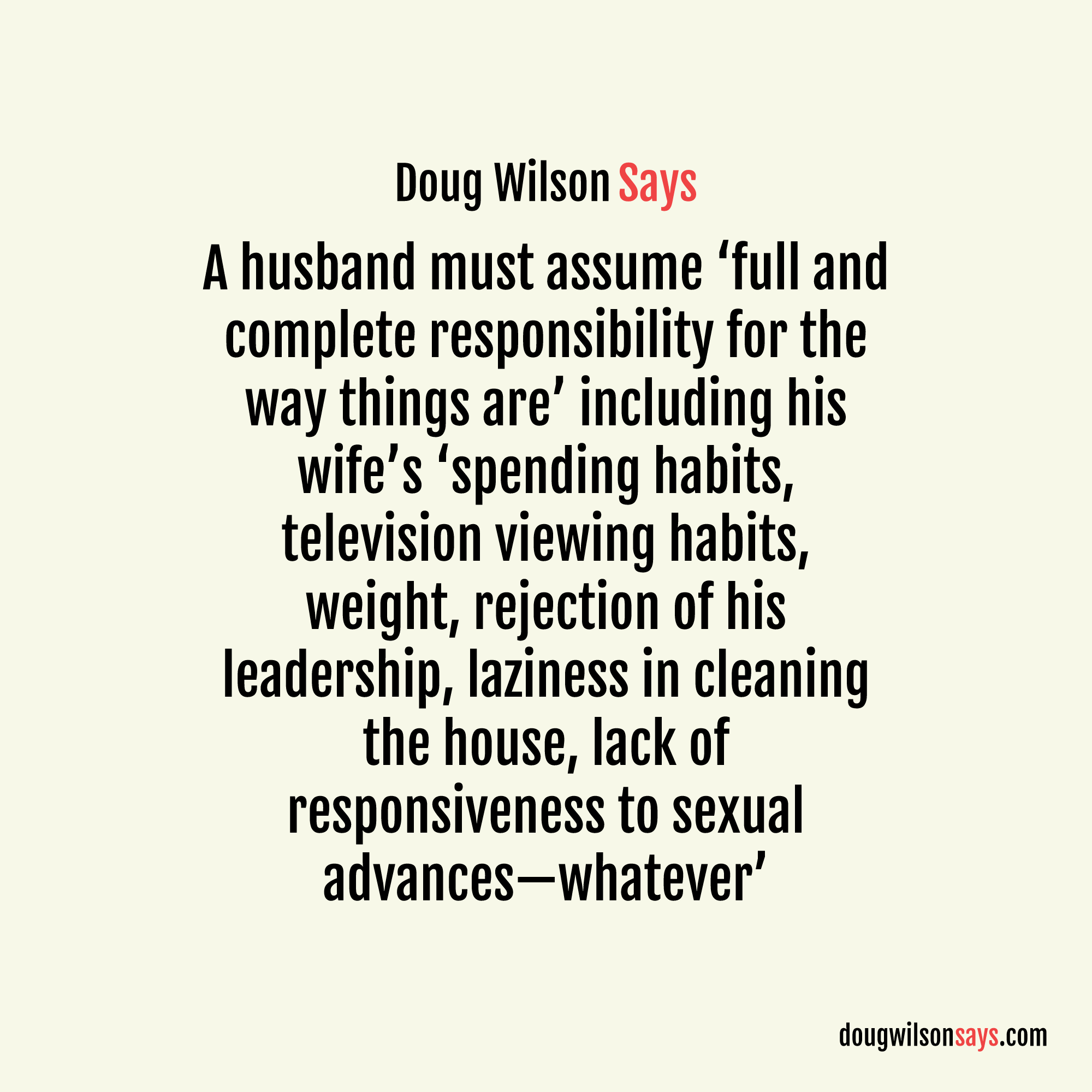 Image for husband-full-complete-responsibility