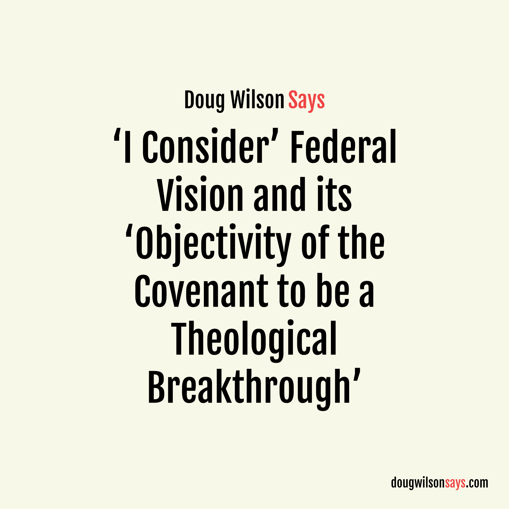 Image for objectivity-covenant-theological-breakthrough