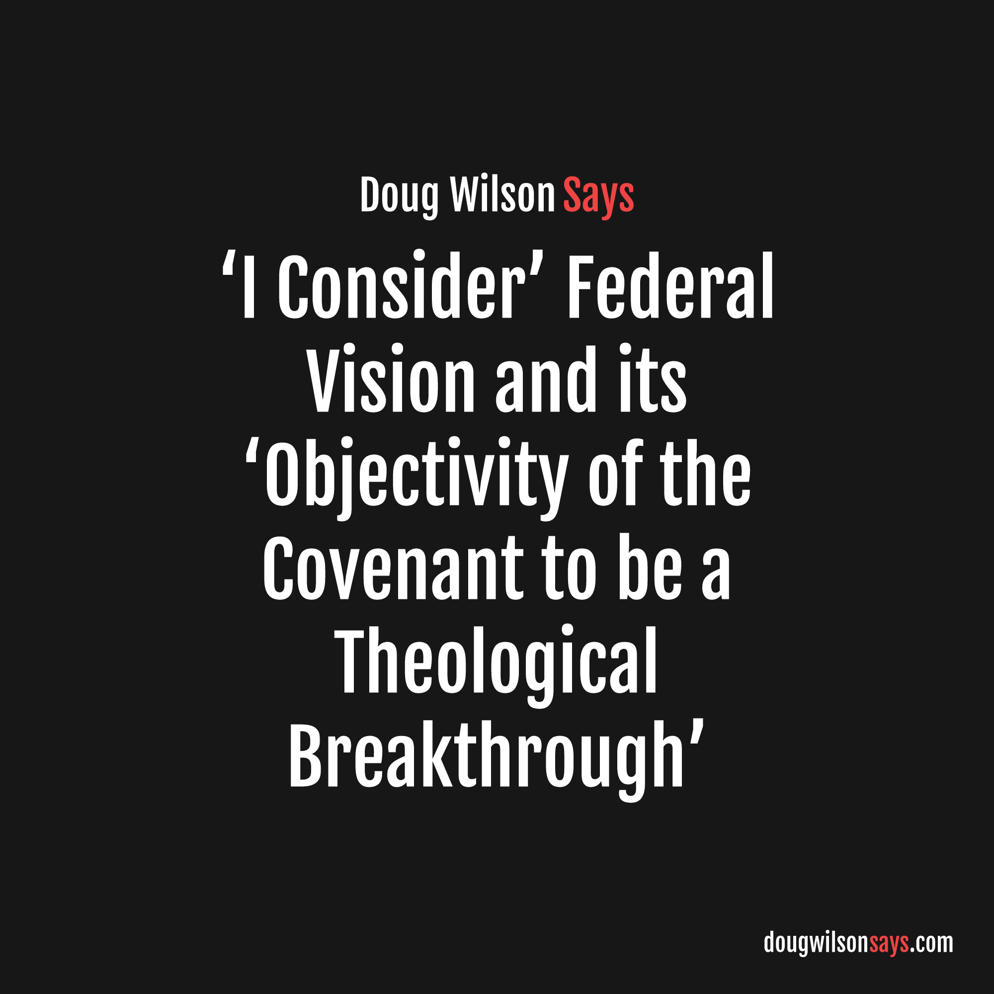 Image for objectivity-covenant-theological-breakthrough