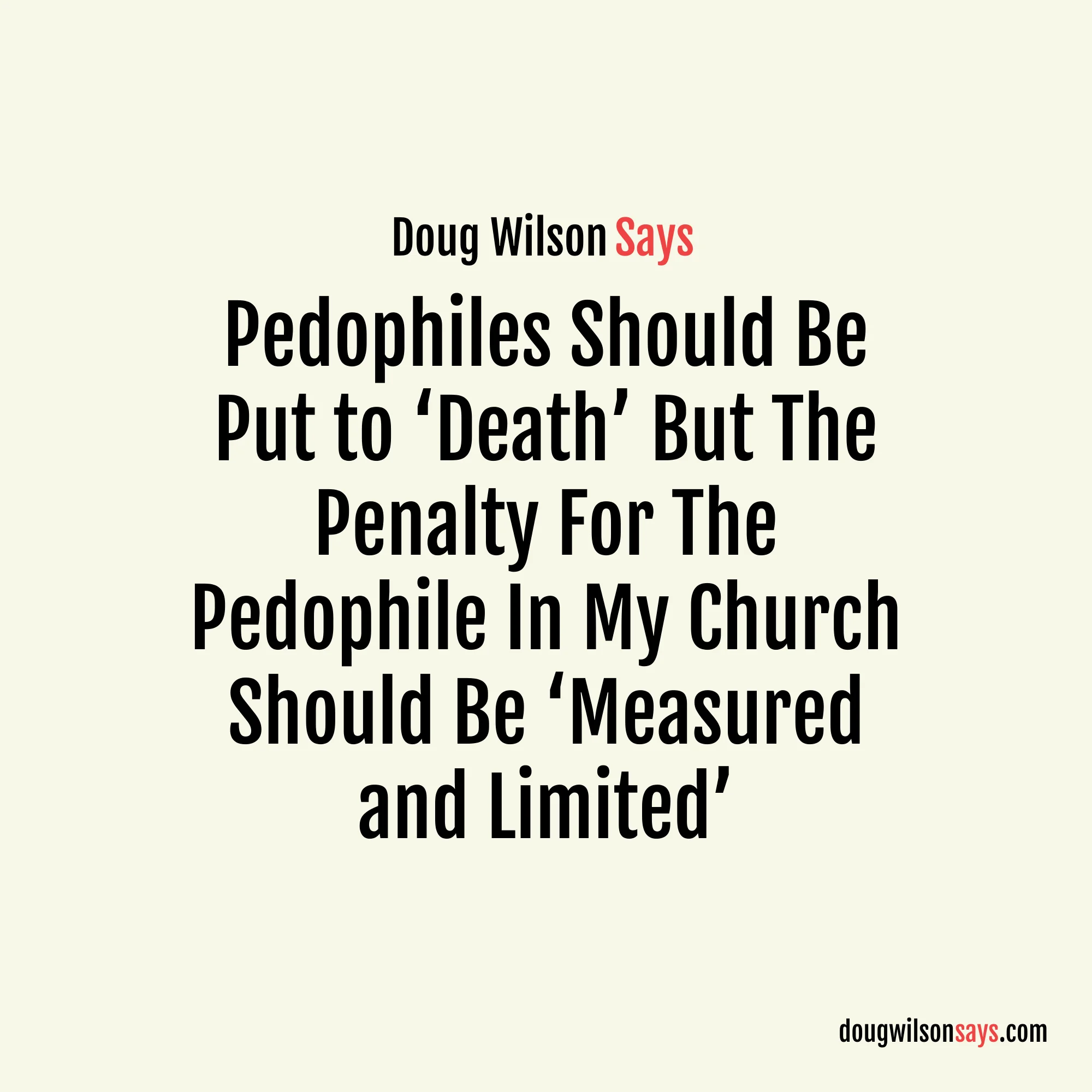 Image for pedophiles-and-the-death-penalty