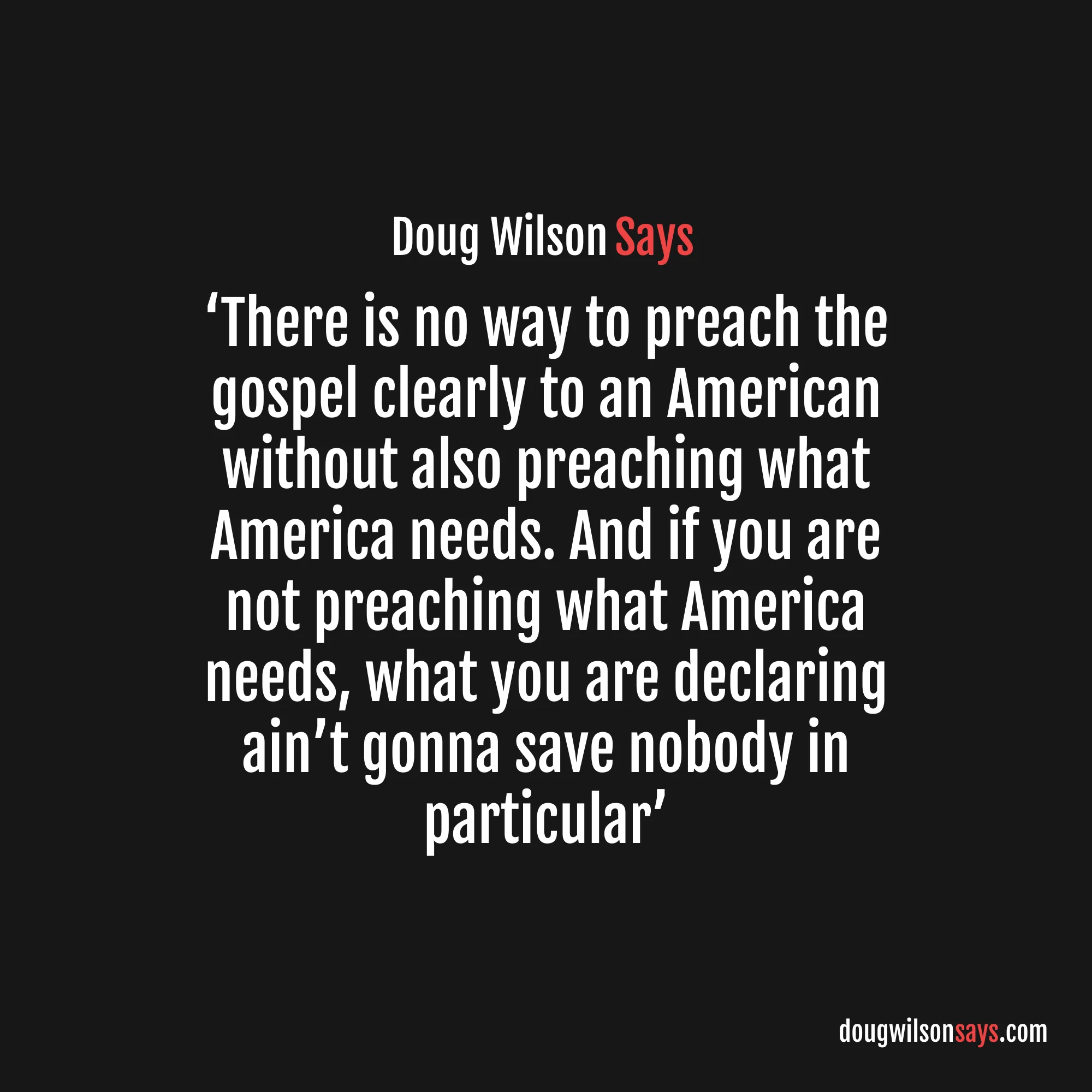 Image for preach-gospel-of-america-needs