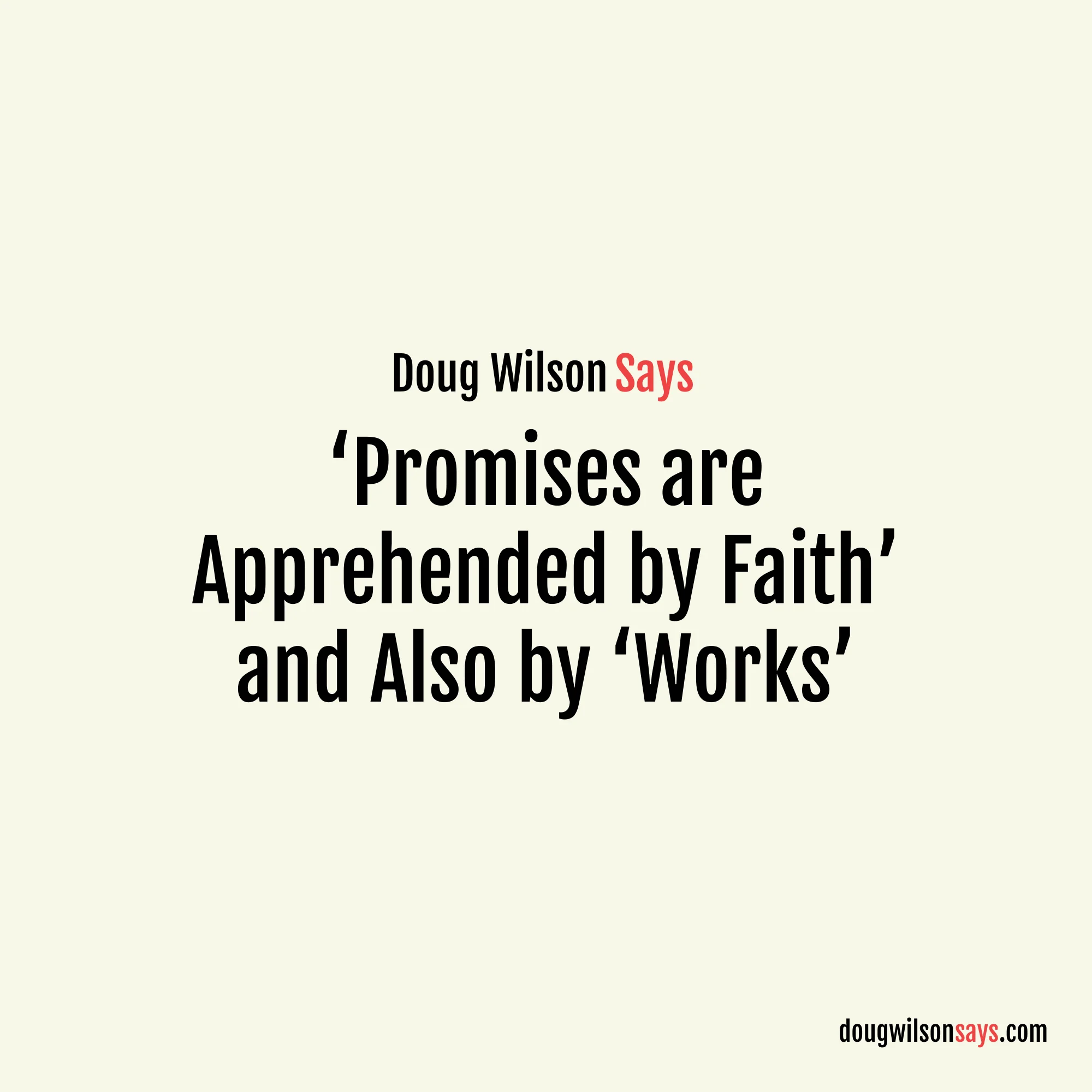 Image for promises-by-faith-and-works