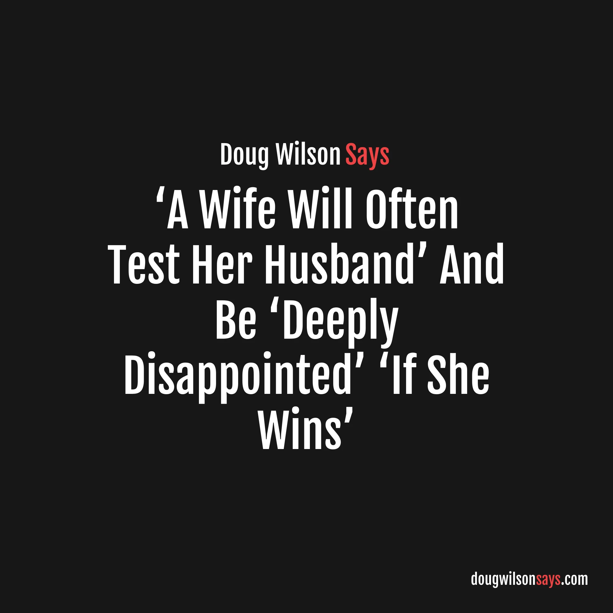 Image for wives-test-disappointed-wins