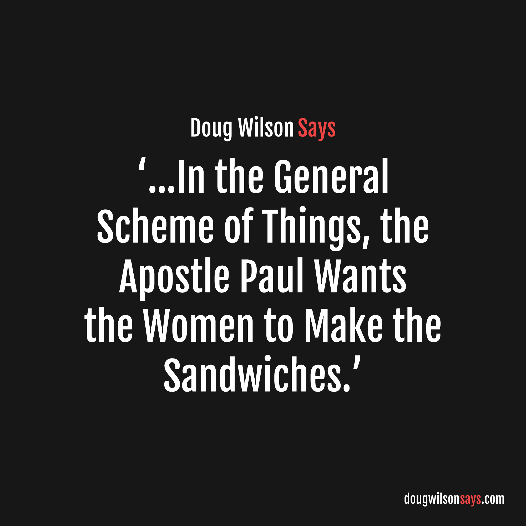 Image for apostle-paul-wants-women-to-make-sandwiches