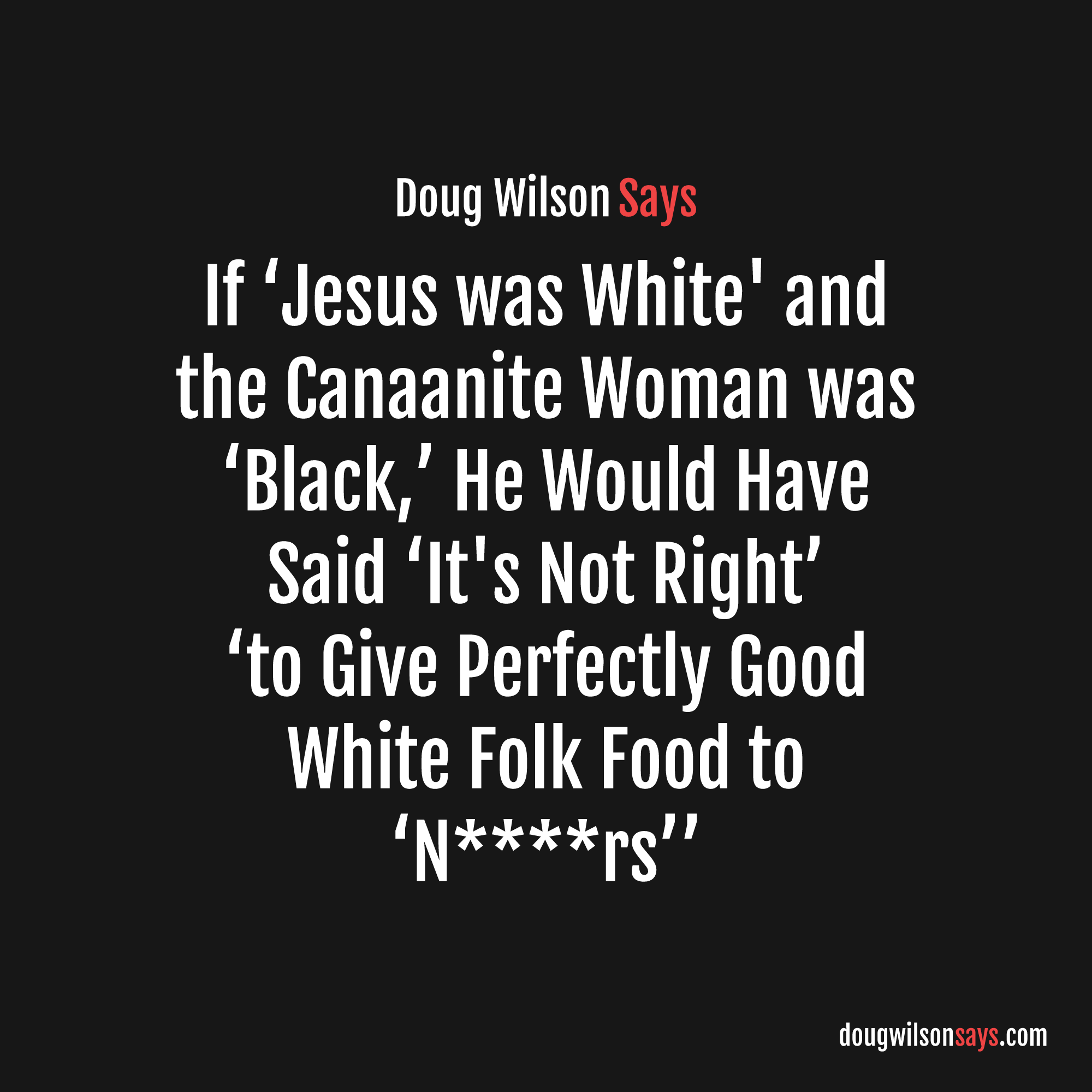 Image for jesus-racist-canaanite-woman