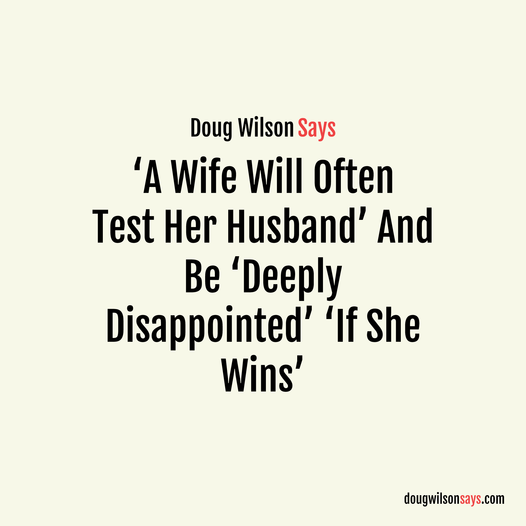 Image for wives-test-disappointed-wins